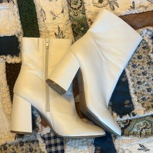 white high-heel boots